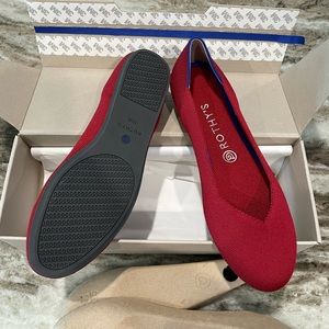 Rothy’s scooter red flats